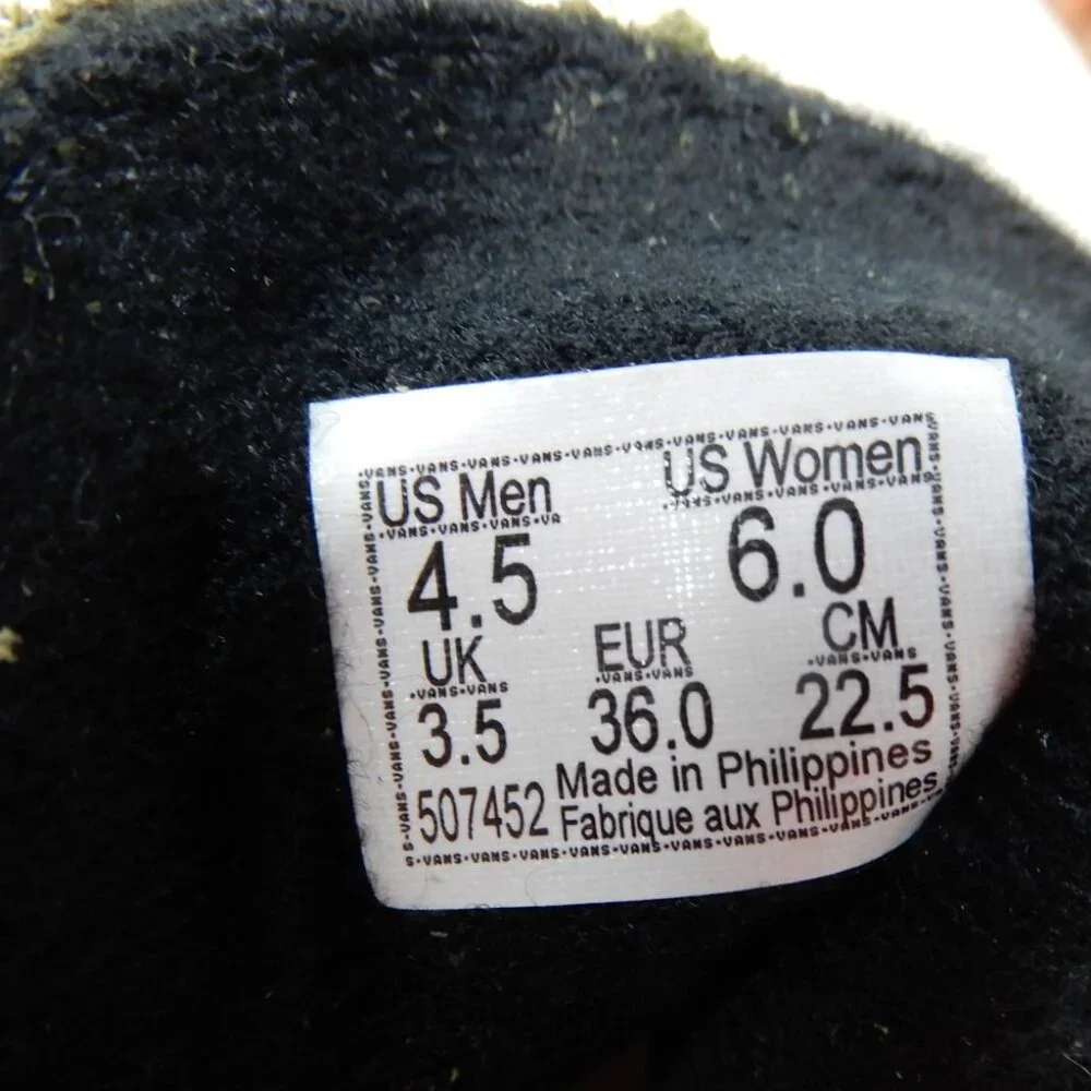 VANS Authentic 44 Lug DX Anaheim Shoes Skate Sneaker Size 6 Olive Green NEW - Picture 4 of 10